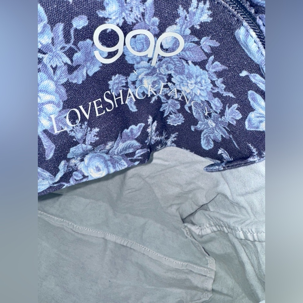 NWT GAP X LoveShackFancy Indigo Floral Tote Bag - Picture 5 of 9
